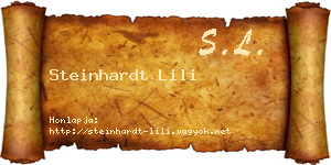Steinhardt Lili névjegykártya