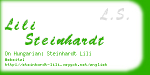 lili steinhardt business card